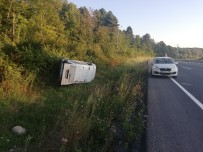 KANDILLI - Yoldan Çıkan Araç Takla Attı Açıklaması 1 Yaralı