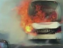 GELENBE - Bir otobüs yangını daha