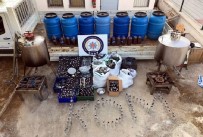 İÇKİ ŞİŞESİ - Evini Bodrumuna Kaçak İçki Üretim Tesisi Kurmuş
