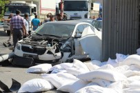 ZABITA EKİBİ - Freni Patlayan Tır 6 Otomobile Çarparak Durabildi