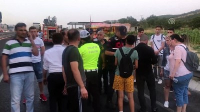 GÜNCELLEME - Seyir Halindeki Yolcu Otobüsü Yandı