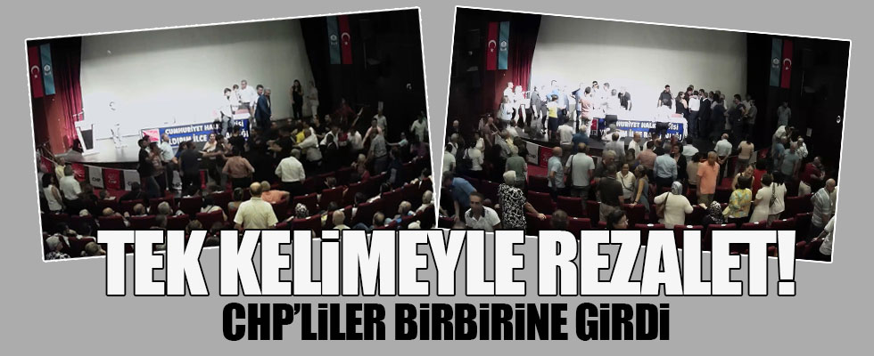CHP toplantısında ortalık karıştı, yumruklar konuştu