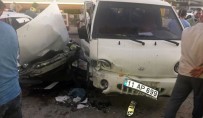 BEŞEVLER - Otomobil İle Kamyonet Çarpıştı Açıklaması 6 Yaralı