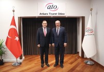 GÜRCISTAN - Gürcistan Büyükelçisi George Janjgava, ATO Başkanı Baran'ı Ziyaret Etti