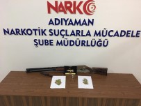 MERMİ - Şüpheli Şahıstan Uyuşturucu Ve Silah Ele Geçirildi