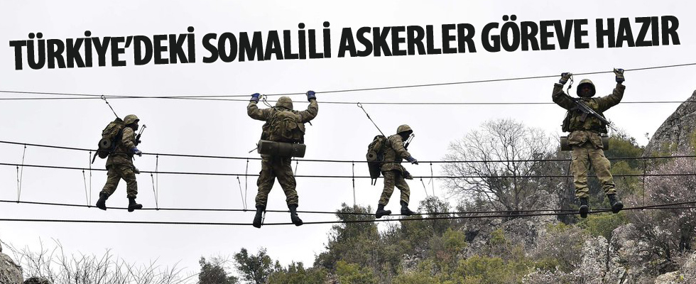 Türkiye'deki Somalili askerler göreve hazır
