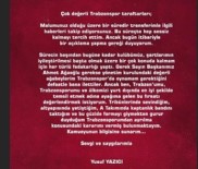Yusuf Yazıcı'dan Trabzonspor'a Veda Mesajı