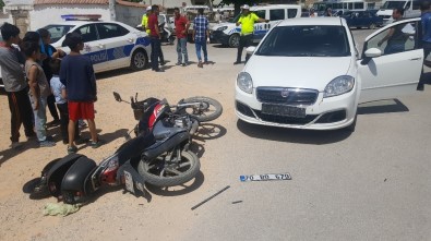 Karaman'da Otomobil İle Motosiklet Çarpıştı Açıklaması 1 Yaralı