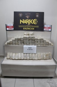 Erzincan'da 42,5 Kilogram Eroin Ele Geçirildi