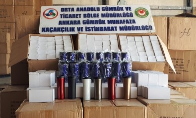 Çankırı'da 33 Bin 400 Adet Kaçak Termos Bardak Yakalandı