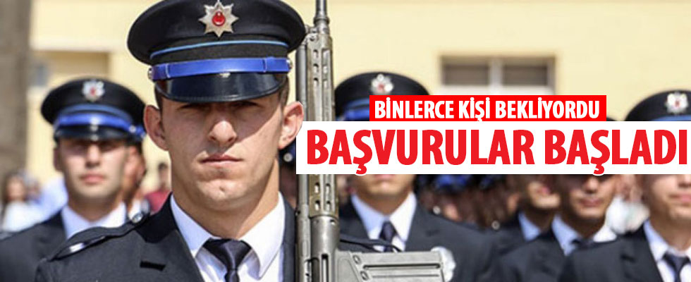 Polis memurluğu başvuruları başladı!