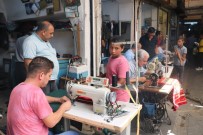 TURGAY DEMIR - Şanlıurfa'da Terzilerin Yoğun Bayram Mesaisi