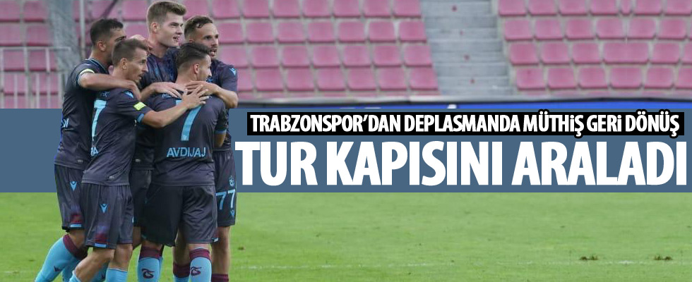 Trabzonspor avantajlı döndü