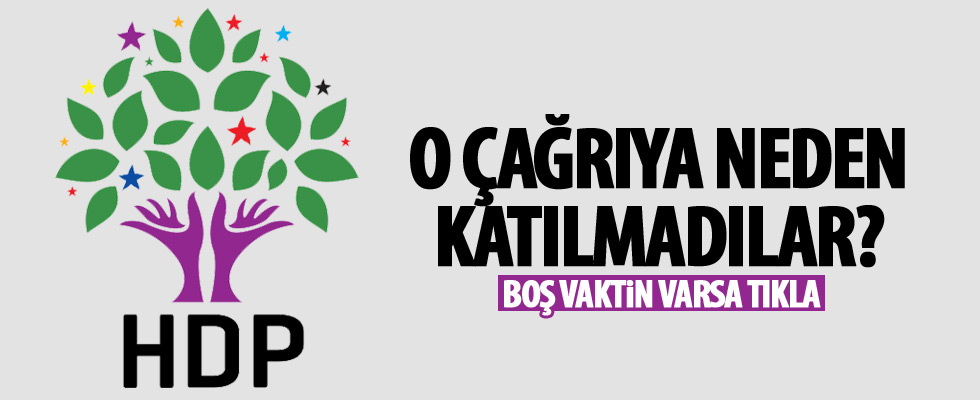 HDP o çağrıya neden destek vermediğini açıkladı