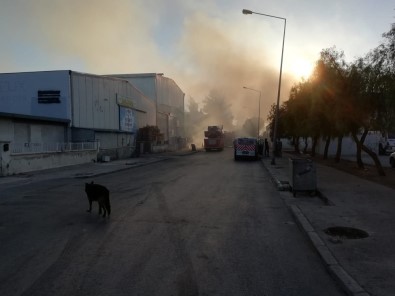 İzmir'de Organize Sanayi Bölgesi'nde Büyük Yangın