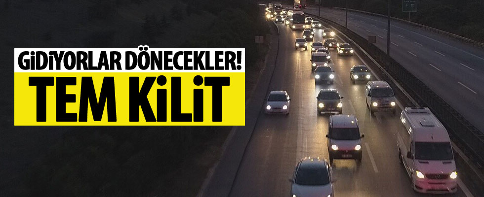 TEM Otoyolu'nda bayram trafiği!