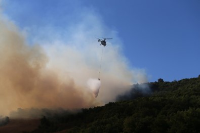 Yenişehir'deki Orman Yangını Drone İle Böyle Görüntülendi