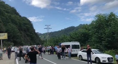 Ayder Yaylası Yolunda Heyelan