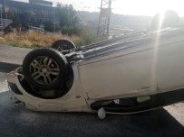 Avcılar'da Otomobil Takla Attı