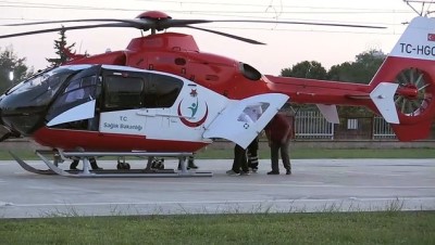 Hatay Emniyet Müdürü Karabörk, Ambulans Helikopterle Adana'ya Getirildi