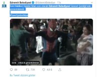 EDREMIT BELEDIYESI - Romanlar Çaldı 'Örümcek Adam' Oynadı