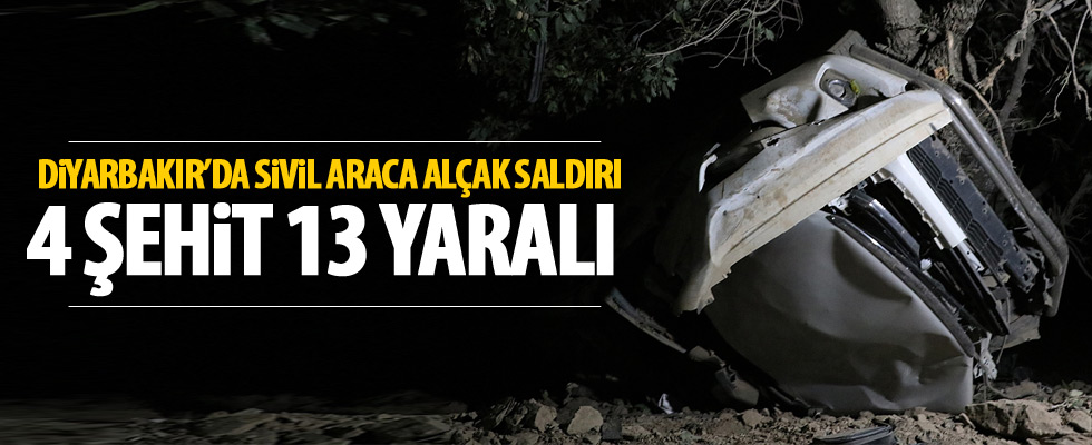 Diyarbakır'da sivil aracın geçişi sırasında patlama!