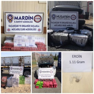 Mardin'de 12 Bin 74 Paket Gümrük Kaçağı Sigara Ele Geçirildi
