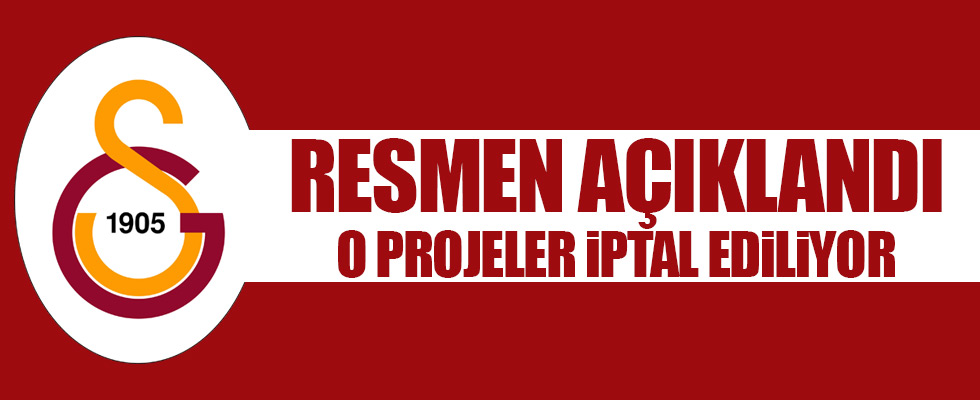 Dev projelerde fesih süreci başladı