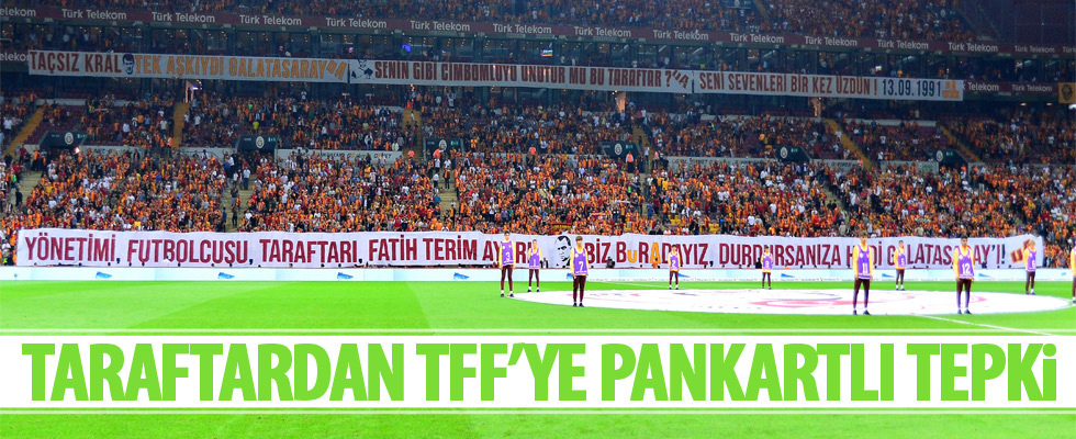 Galatasaray Taraftarından TFF'nin kararlarına tepki