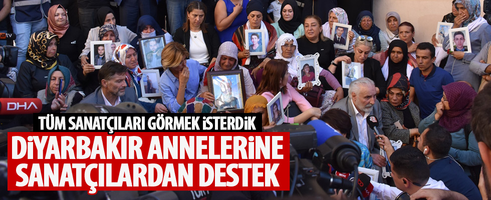 Sanatçılardan Diyarbakır annelerine destek