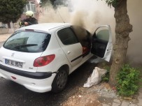 TUANA - Seyir Halinde Otomobil Alev Aldı
