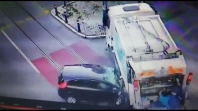 2 Kişinin Öldüğü Feci Kaza Kamerada