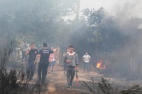 RAMAZAN YıLMAZ - Antalya'da Ormanlık Alanda Çıkan Yangın Korkuttu