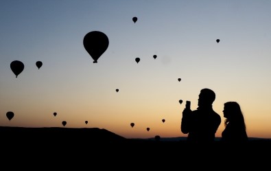 Kapadokya'da Pazar Günü Balon Turları İptal Edildi
