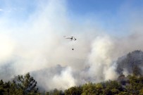 HELIKOPTER - Muğla'daki Yangına 10 Helikopterle Müdahale Sürüyor