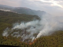 HELIKOPTER - Ortaca'daki Yangın İçin Bölgeden Helikopter Desteği Geldi