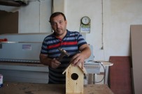 KUŞ YUVASI - 'Bir Kuşta Sen Barındır' Sloganıyla Kuşlara Ev Yaptı