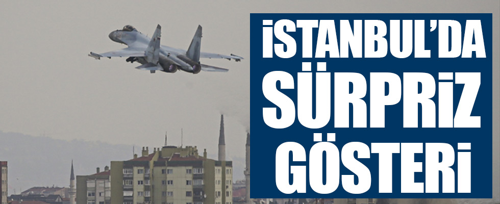 Rus uçağı Su-35 İstanbul semalarında