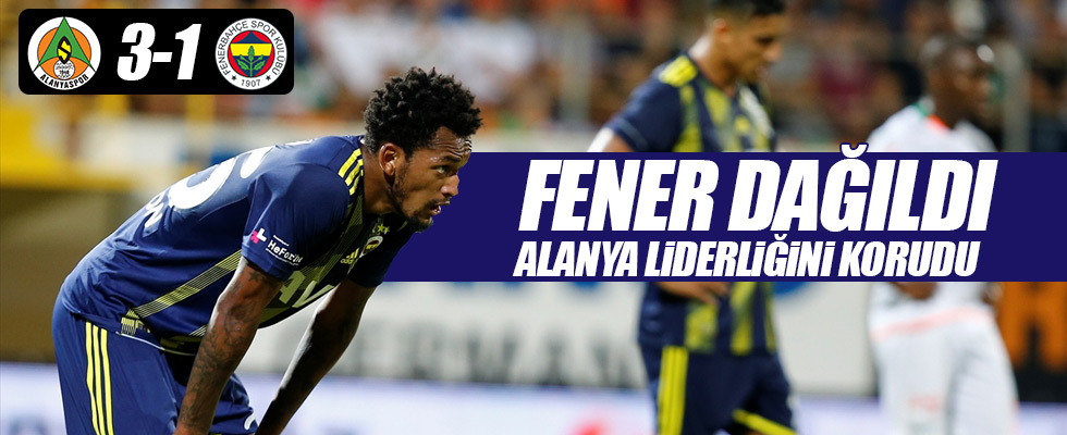 Fenerbahçe'ye Alanya şoku! 3-1