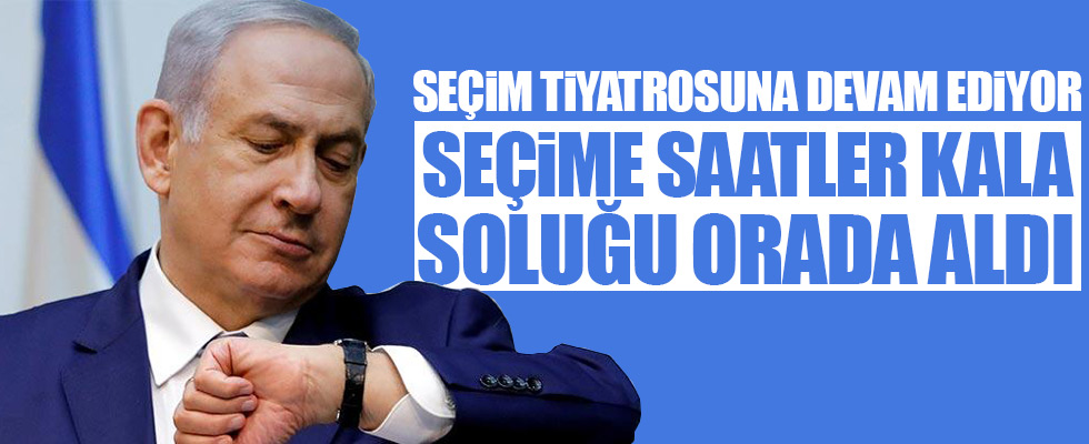Netanyahu seçime saatler kala soluğu orada aldı