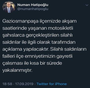 Gaziosmanpaşa Kaymakamı Yaşanan Saldırılarla İlgili Açıklama Yapacağını Duyurdu