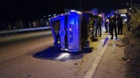 Bursa'da Takla Atan Araç Metrelerce Sürüklendi Açıklaması 1 Yaralı