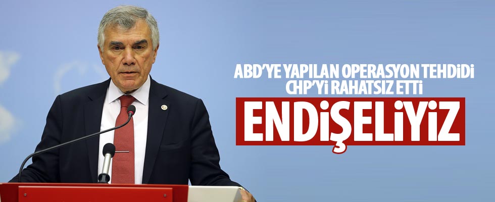 CHP terör örgütüne yapılacak operasyona karşı!