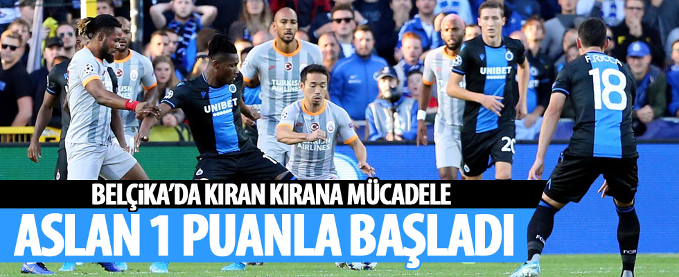 Galatasaray, Club Brugge deplasmanından 1 puanla döndü