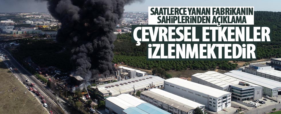 Tuzla'da yanan polyester fabrikasının sahiplerinden açıklama geldi!