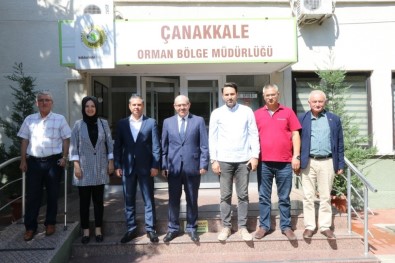 AK Parti Çanakkale Teşkilatından Orman Bölge Müdürü Demirci'ye Ziyaret