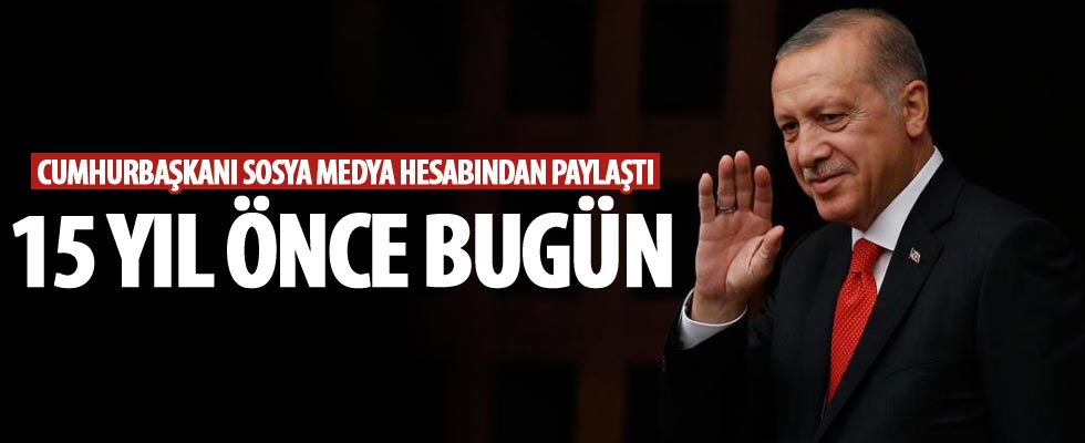 Cumhurbaşkanı Erdoğan'dan 'Tbt' paylaşımı