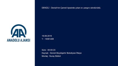 Denizli'de Ev Yangını