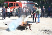 İTFAİYE MÜDÜRÜ - Elazığ İtfaiyesinden Yangın Tatbikatı