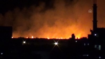Suriye Sınırında Yangın